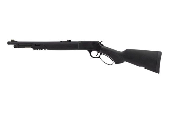 Henry Big Boy Big Boy X Model tactical Lever Action Rifle features synthetic furniture and M-LOK/Picatinny mounts.